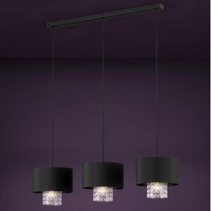 Eglo 39978 - Luster na lanku SAPUARA 3xE27/40W/230V čierna