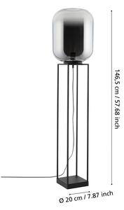 Eglo 39989 - Stojacia lampa BULCIAGO 1xE27/40W/230V dymová