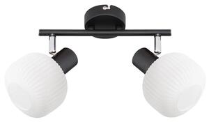 Prezent 27520 - Bodové svietidlo ARYA 2xE14/40W/230V čierna/biela
