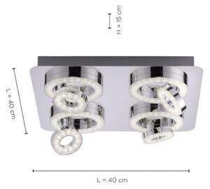JUST LIGHT. 14662-17 - LED RGBW Stm. bodové svietidlo TIM 4xLED/5,9/230V + DO