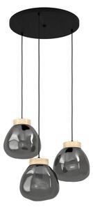 Eglo 390319 - Luster na lanku MAGACELA 3xE27/40W/230V dymová