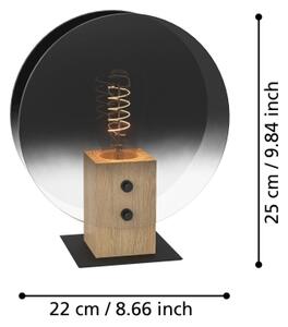 Eglo 390143 - Luster na lanku MILLENA 1xE27/40W/230V dymová