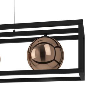 Eglo 390091 - Luster na lanku CORDOBA 3xE27/40W/230V medená/čierna