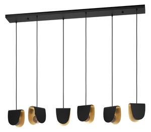Eglo 390184 - Luster na lanku SERENARA 6xE27/40W/230V čierna/zlatá