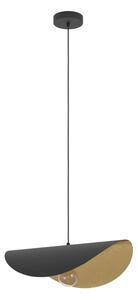 Eglo 390393 - Luster na lanku SACEDA 1xE27/40W/230V 53 cm čierna/zlatá