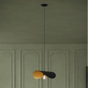 Eglo 390393 - Luster na lanku SACEDA 1xE27/40W/230V 53 cm čierna/zlatá