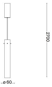 Ideal Lux - LED Luster na lanku FLAM LED/10W/230V pr. 6 cm CRI 90 číra