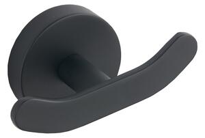 Mexen Loft dvojitý vešiak na uterákyi, čierna - 7012635-70