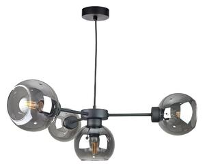 Luster na lanku KALIOPE 4xE27/60W/230V čierna/dymová čierna