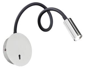 Ideal Lux - LED Flexibilná lampička FOCUS LED/3,5W/230V CRI 90 šedá/lesklý chróm
