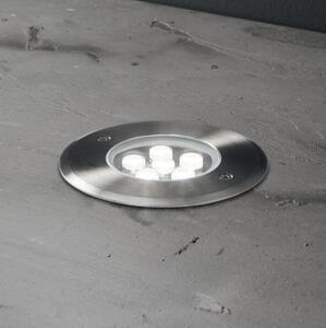 Ideal Lux - LED Nájazdové svietidlo FLOOR LED/6W/230V pr. 12 cm CRI 90 IP67 chróm