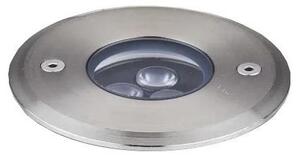 Ideal Lux - LED Nájazdové svietidlo FLOOR LED/3W/230V pr. 9 cm CRI 90 IP67 chróm