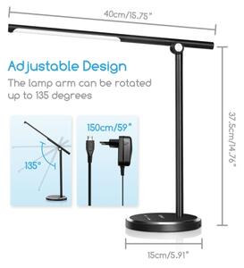 Aigostar - LED Stmievateľná dotyková stolná lampa LED/8W/230V 3000-6000K čierna