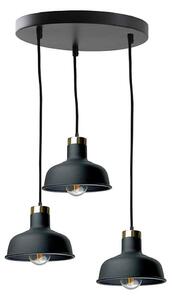 Luster na lanku HEBE 3xE27/60W/230V čierna