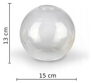 Prisadený luster EVIE 5xE27/60W/230V antracit/číra