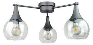 Prisadený luster STAR 3xE27/60W/230V čierna/číra