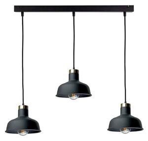 Luster na lanku HEBE 3xE27/60W/230V čierna