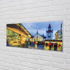 Sklenený obraz Nemecko Old Market prázdniny 140x70 cm 2 Prívesky