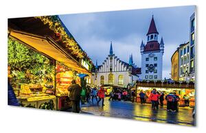 Nástenný panel  Nemecko Old Market prázdniny 100x50 cm