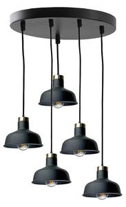 Luster na lanku HEBE 5xE27/60W/230V čierna