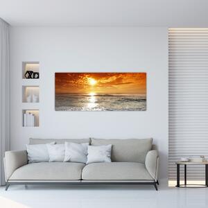 Obraz západ slnka na Korzike (120x50 cm)