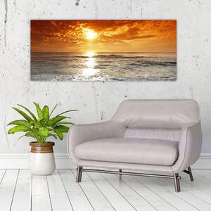 Obraz západ slnka na Korzike (120x50 cm)