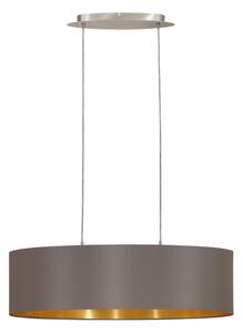 Eglo 55271 - Luster na lanku MASERLO 2xE27/60W/230V hnedá