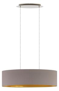 Eglo 55271 - Luster na lanku MASERLO 2xE27/60W/230V hnedá