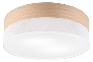 Stropné svietidlo SIRJA WOOD 2xE27/15W/230V pr. 45 cm biela/dub