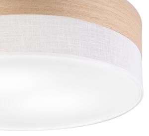 Stropné svietidlo SIRJA WOOD 2xE27/15W/230V pr. 45 cm biela/dub