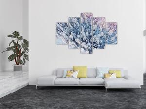 Obraz zasnežených stromov (150x105 cm)