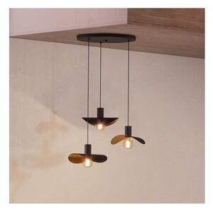 Eglo 390395 - Luster na lanku SACEDA 3xE27/40W/230V čierna/zlatá
