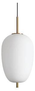 Ideal Lux - LED Luster na lanku UMILE LED/20W/230V pr. 27 cm CRI 90 mosadz/biela
