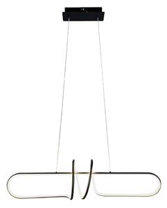 LED Luster na lanku VERTIGO LED/54W/230V čierna