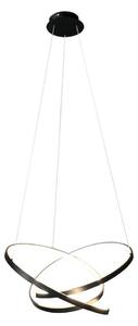 LED Luster na lanku EMPOLI LED/55W/230V čierna
