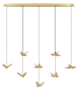 Eglo 390397 - LED Stmievateľný luster na lanku PARATEBUENO 8xLED/4,2W/230V zlatá