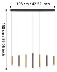 Eglo 39906 - LED Stmievateľný luster na lanku ESTANTERIOS 7xLED/3,1W/230V 3000K
