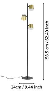 Eglo 39987 - LED Stojacia lampa ALTAMIRA 3xGU10/4,6W/230V 3000K zlatá