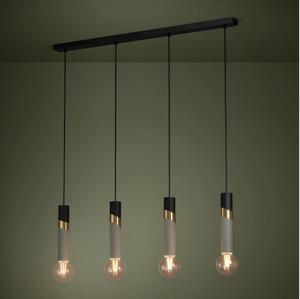 Eglo 39936 - Luster na lanku CEDRAL 4xE27/40W/230V čierna/zlatá