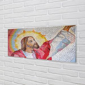 Sklenený obraz mozaika Jesus 140x70 cm 4 Prívesky