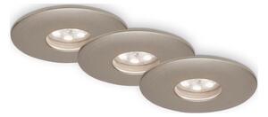 Briloner 7240-032 -SADA 3xLED Kúp. pod. sviet. ATTACH LED/1,8W/230V IP44 mat. chr