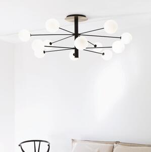 Ideal Lux - LED Luster na tyči COSMOPOLITAN 12xG9/3W/230V pr. 145 cm čierna
