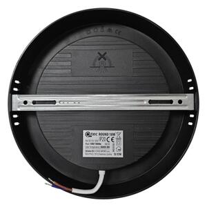 LED Stropné svietidlo ROUND LED/18W/230V 4000K pr. 21,7 cm čierna