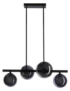 Luster na lanku KAMA 4xG9/28W/230V čierna/dymová čierna