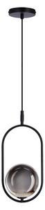 Luster na lanku CORDEL 1xG9/28W/230V čierna/dymová čierna