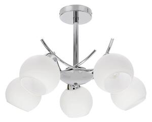 Luster na tyči AMOS 5xE27/40W/230V lesklý chróm