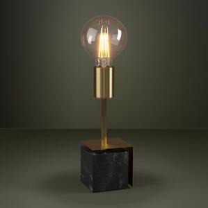Eglo 390168 - Stolná lampa CARMITA 1xE27/40W/230V zlatá/čierny mramor