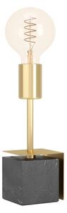 Eglo 390168 - Stolná lampa CARMITA 1xE27/40W/230V zlatá/čierny mramor