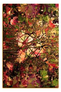 Obraz na plátne - Kvetinové grunge pozadia - obdĺžnik 7108FA (120x80 cm)