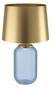 Eglo 390064 - Stolná lampa CUITE 1xE27/40W/230V zlatá/modrá